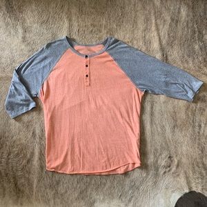 Lucky Brand Mens Henley Tee
